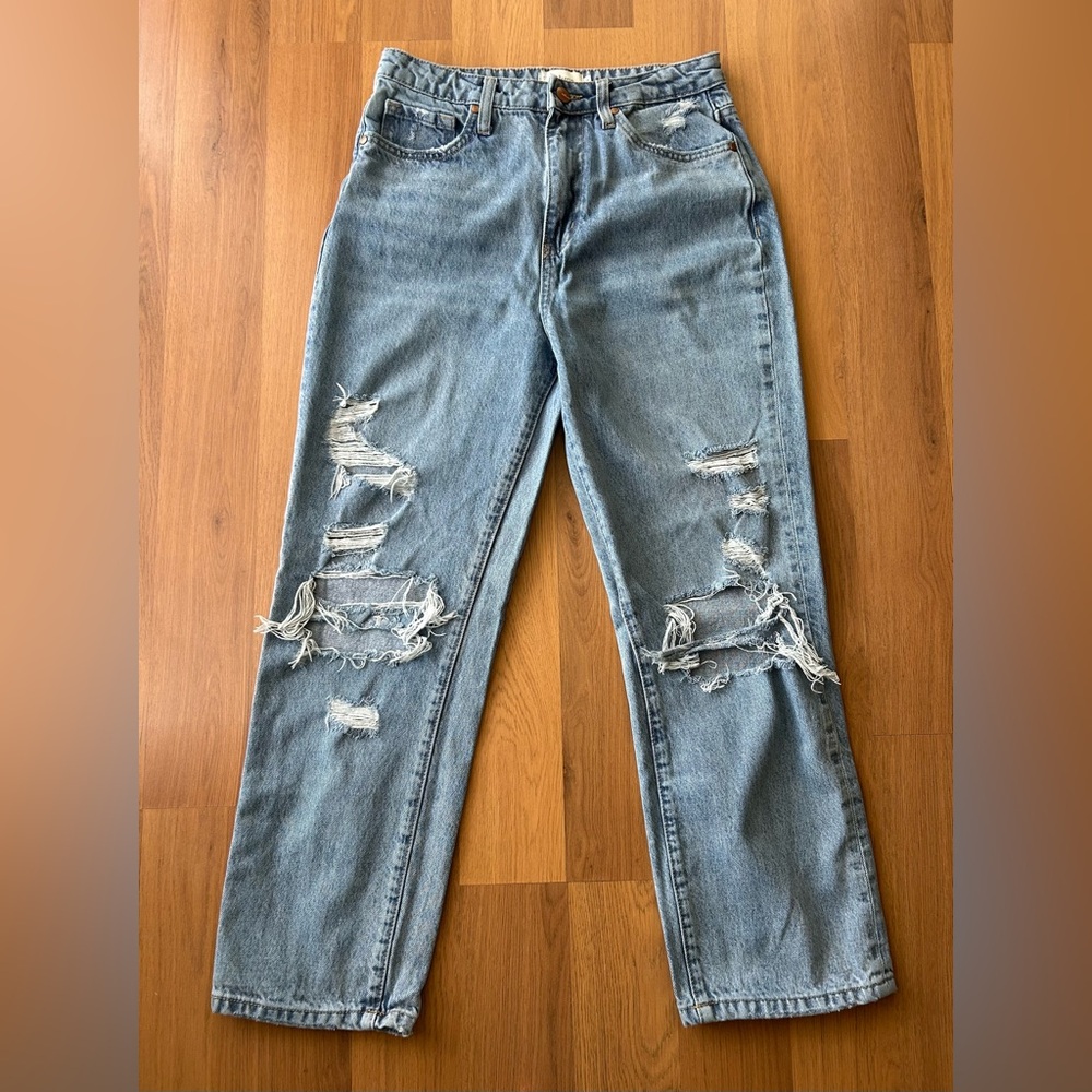 Bohme high rise distressed jeans style BM1002 cut 51531 size 27